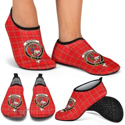 ScotsTee Shop Scottish Burnett Modern Clan Crest Tartan Men and Women a Slip On Barefoot Quick-Dry Beach Aqua Yoga Water Shoes
