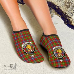 ScotsTee Shop Scottish Forrester Clan Crest Tartan Men and Women a Slip On Barefoot Quick-Dry Beach Aqua Yoga Water Shoes