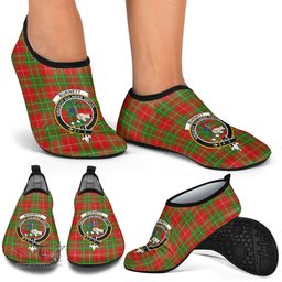ScotsTee Shop Scottish Burnett Ancient Clan Crest Tartan Men and Women a Slip On Barefoot Quick-Dry Beach Aqua Yoga Water Shoes