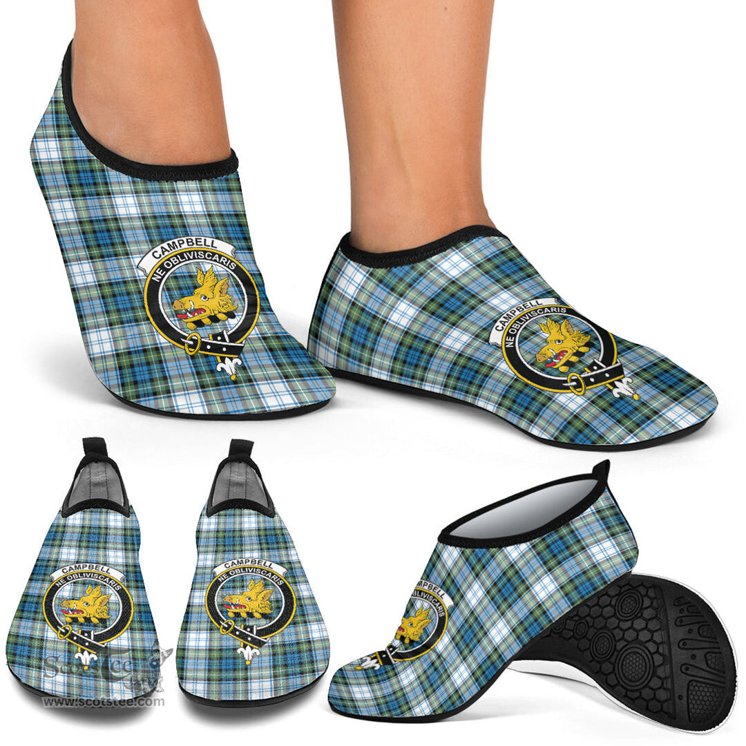 ScotsTee Shop Scottish Campbell Dress Ancient Clan Crest Tartan Men and Women a Slip On Barefoot Quick-Dry Beach Aqua Yoga Water Shoes