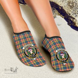 ScotsTee Shop Scottish Buchanan Ancient Clan Crest Tartan Men and Women a Slip On Barefoot Quick-Dry Beach Aqua Yoga Water Shoes