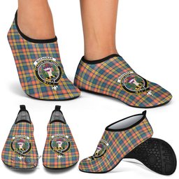 ScotsTee Shop Scottish Buchanan Ancient Clan Crest Tartan Men and Women a Slip On Barefoot Quick-Dry Beach Aqua Yoga Water Shoes