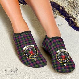 ScotsTee Shop Scottish Logan Modern Clan Crest Tartan Men and Women a Slip On Barefoot Quick-Dry Beach Aqua Yoga Water Shoes