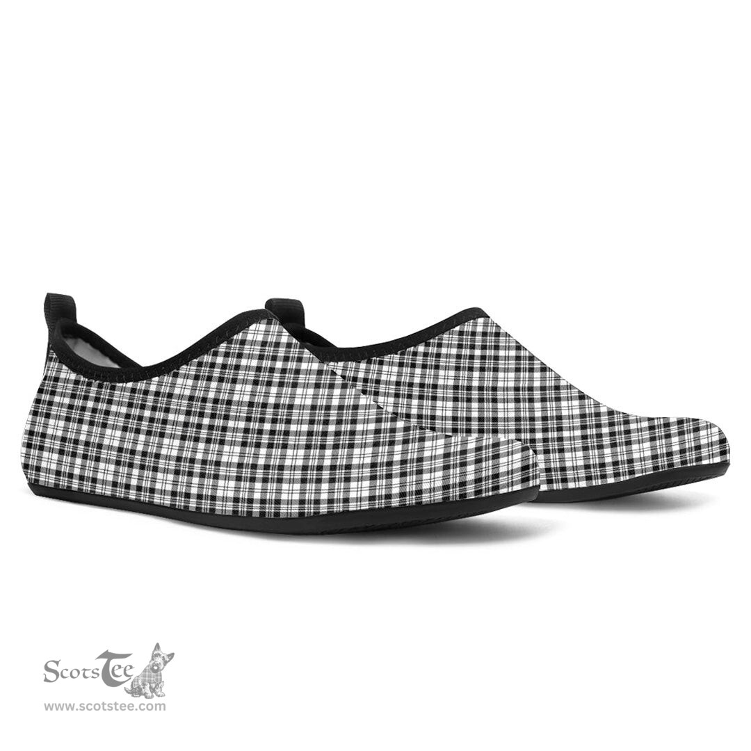 ScotsTee Shop Scottish Scott Black White Modern Clan Tartan Men and Women a Slip On Barefoot Quick-Dry Beach Aqua Yoga Water Shoes