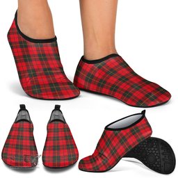 ScotsTee Shop Scottish Wallace Weathered Clan Tartan Men and Women a Slip On Barefoot Quick-Dry Beach Aqua Yoga Water Shoes