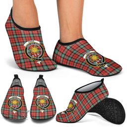 ScotsTee Shop Scottish Kerr Ancient Clan Crest Tartan Men and Women a Slip On Barefoot Quick-Dry Beach Aqua Yoga Water Shoes