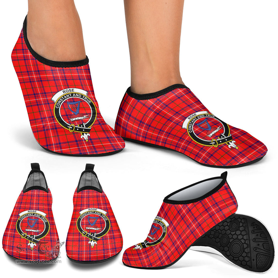 ScotsTee Shop Scottish Rose Modern Clan Crest Tartan Men and Women a Slip On Barefoot Quick-Dry Beach Aqua Yoga Water Shoes