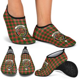 ScotsTee Shop Scottish Pollock Modern Clan Crest Tartan Men and Women a Slip On Barefoot Quick-Dry Beach Aqua Yoga Water Shoes