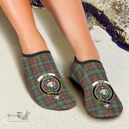 ScotsTee Shop Scottish Shaw Green Modern Clan Crest Tartan Men and Women a Slip On Barefoot Quick-Dry Beach Aqua Yoga Water Shoes