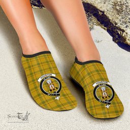 ScotsTee Shop Scottish Houston Clan Crest Tartan Men and Women a Slip On Barefoot Quick-Dry Beach Aqua Yoga Water Shoes
