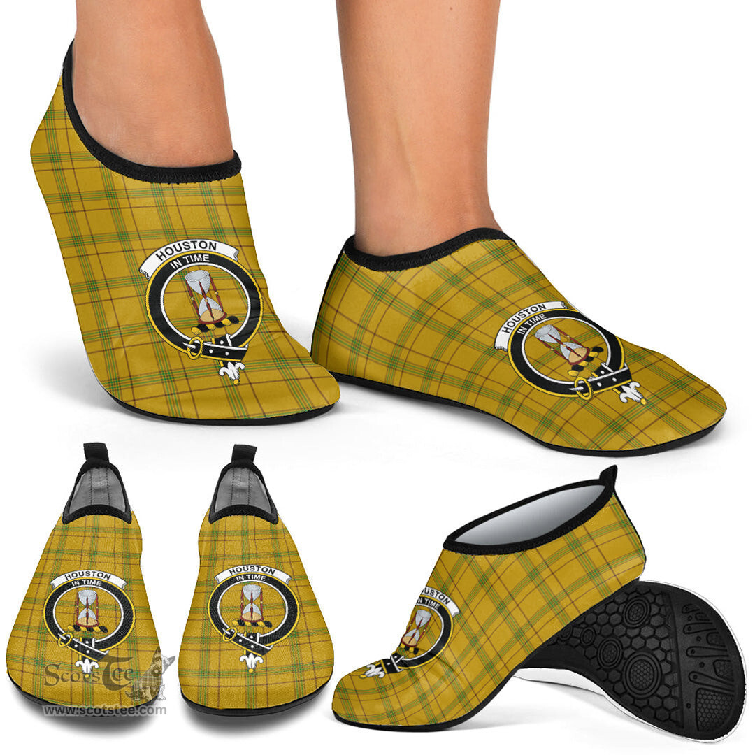 ScotsTee Shop Scottish Houston Clan Crest Tartan Men and Women a Slip On Barefoot Quick-Dry Beach Aqua Yoga Water Shoes