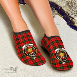 ScotsTee Shop Scottish Kerr Modern Clan Crest Tartan Men and Women a Slip On Barefoot Quick-Dry Beach Aqua Yoga Water Shoes