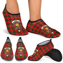 ScotsTee Shop Scottish Kerr Modern Clan Crest Tartan Men and Women a Slip On Barefoot Quick-Dry Beach Aqua Yoga Water Shoes