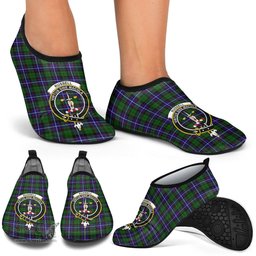ScotsTee Shop Scottish Russell Modern Clan Crest Tartan Men and Women a Slip On Barefoot Quick-Dry Beach Aqua Yoga Water Shoes