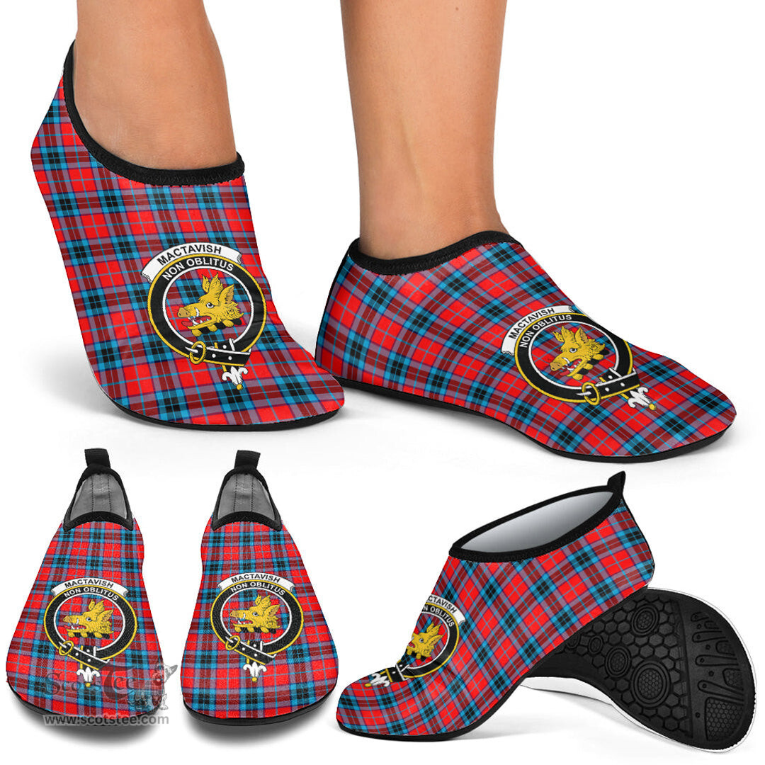 ScotsTee Shop Scottish MacTavish Modern Clan Crest Tartan Men and Women a Slip On Barefoot Quick-Dry Beach Aqua Yoga Water Shoes