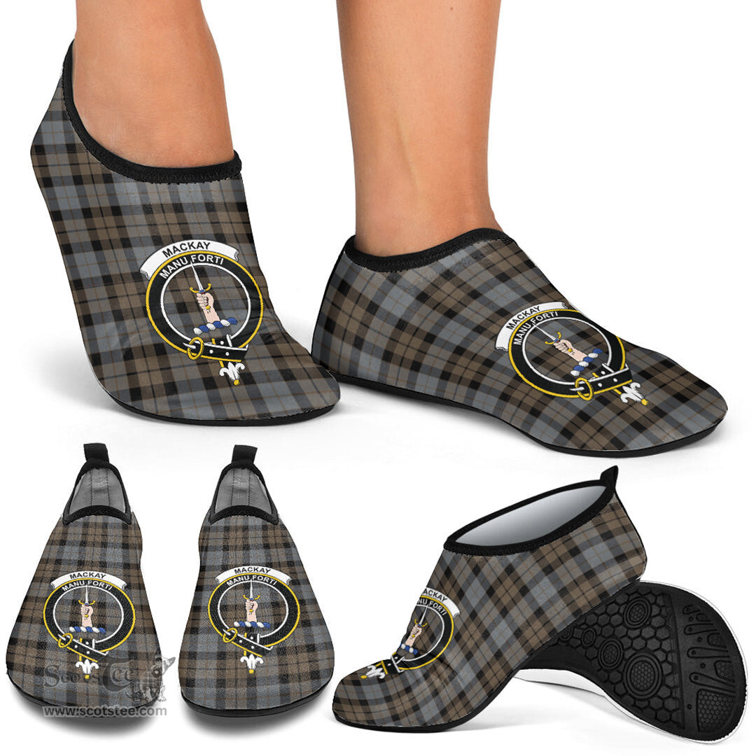 ScotsTee Shop Scottish MacKay Weathered Clan Crest Tartan Men and Women a Slip On Barefoot Quick-Dry Beach Aqua Yoga Water Shoes