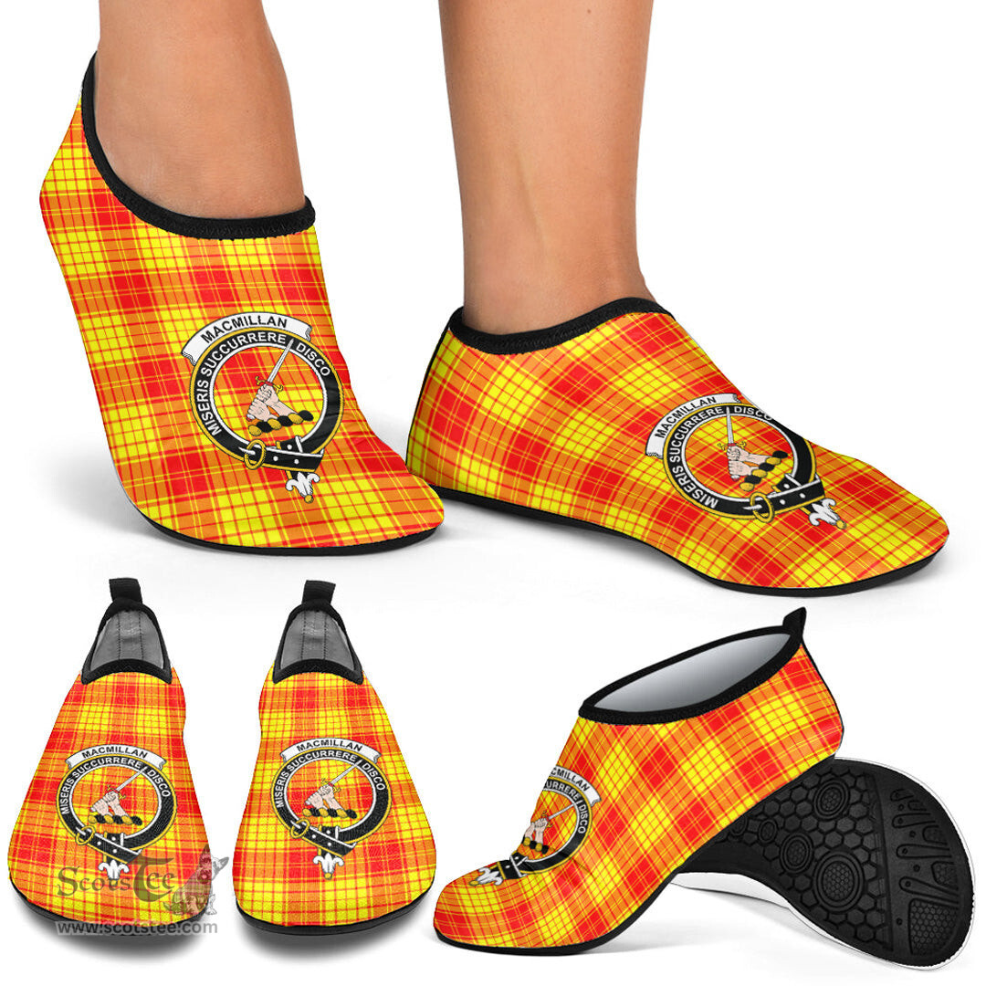 ScotsTee Shop Scottish MacMillan Clan Clan Crest Tartan Men and Women a Slip On Barefoot Quick-Dry Beach Aqua Yoga Water Shoes