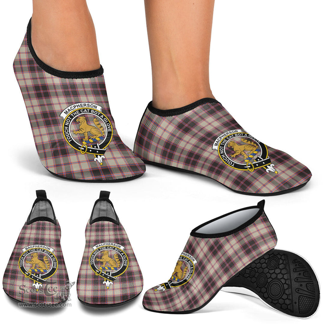 ScotsTee Shop Scottish MacPherson Hunting Ancient Clan Crest Tartan Men and Women a Slip On Barefoot Quick-Dry Beach Aqua Yoga Water Shoes