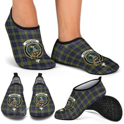 ScotsTee Shop Scottish MacLaren Modern Clan Crest Tartan Men and Women a Slip On Barefoot Quick-Dry Beach Aqua Yoga Water Shoes