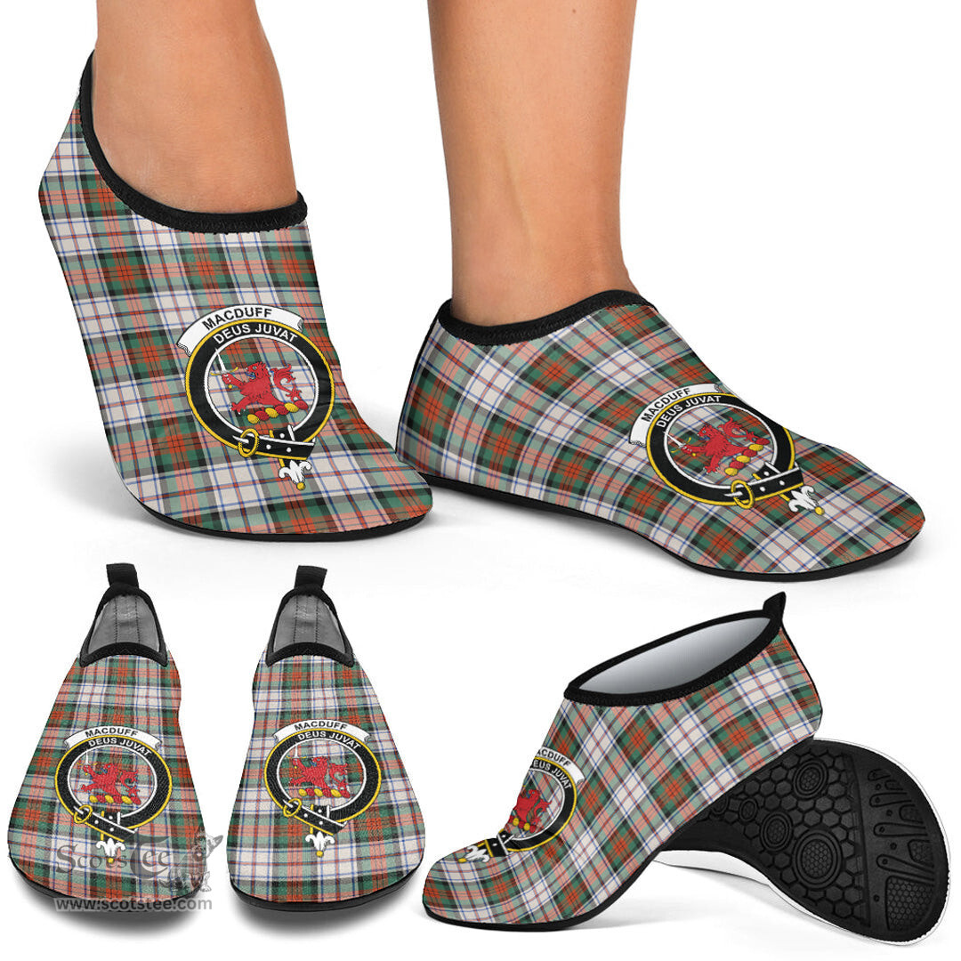 ScotsTee Shop Scottish MacDuff Dress Ancient Clan Crest Tartan Men and Women a Slip On Barefoot Quick-Dry Beach Aqua Yoga Water Shoes