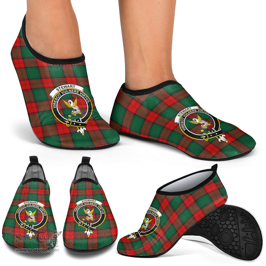 ScotsTee Shop Scottish Stewart Atholl Modern Clan Crest Tartan Men and Women a Slip On Barefoot Quick-Dry Beach Aqua Yoga Water Shoes