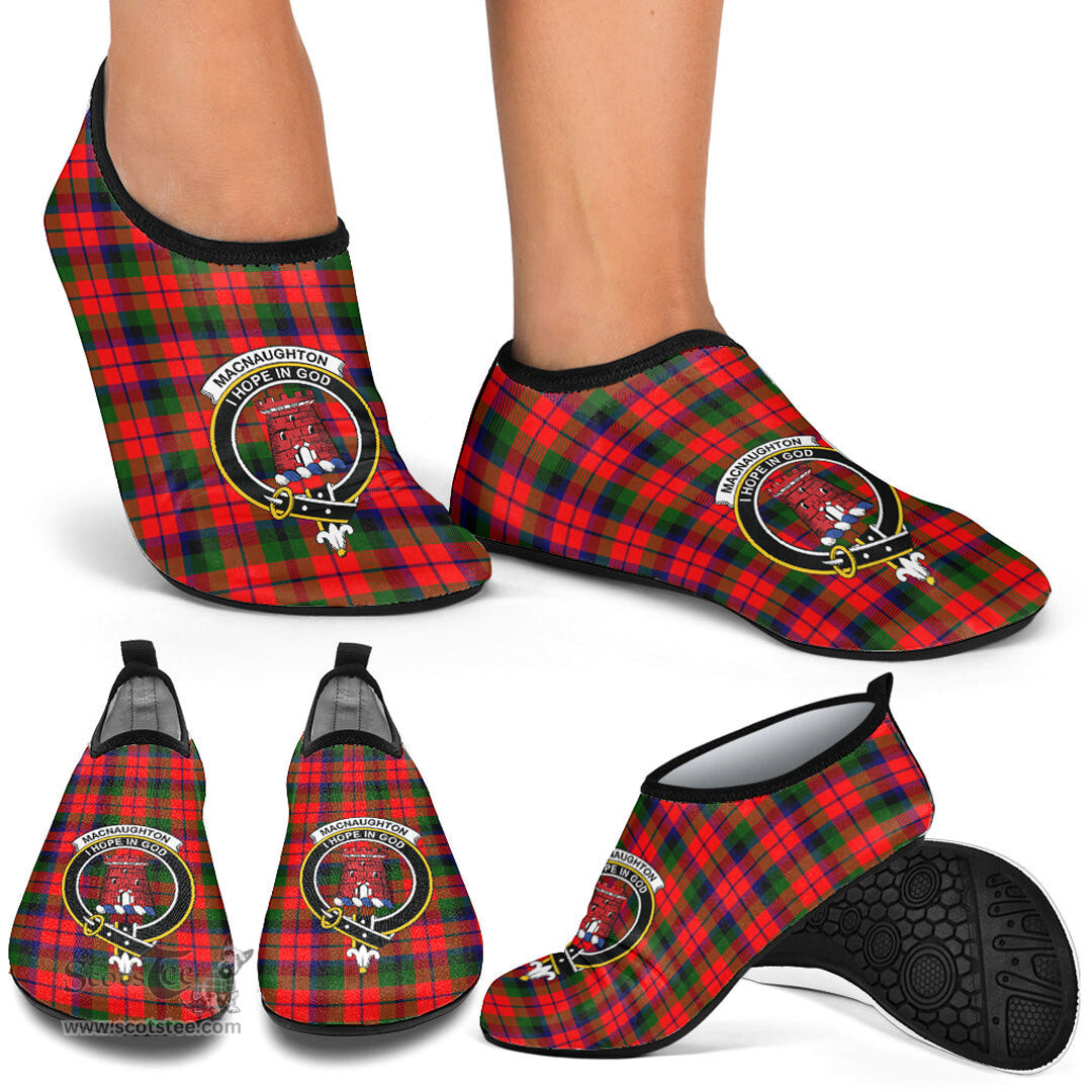 ScotsTee Shop Scottish MacNaughton Modern Clan Crest Tartan Men and Women a Slip On Barefoot Quick-Dry Beach Aqua Yoga Water Shoes