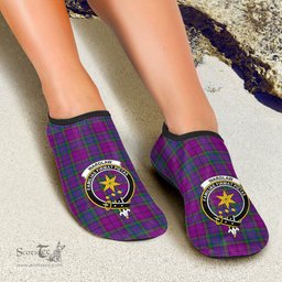 ScotsTee Shop Scottish Wardlaw Modern Clan Crest Tartan Men and Women a Slip On Barefoot Quick-Dry Beach Aqua Yoga Water Shoes