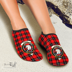 ScotsTee Shop Scottish Ramsay Modern Clan Crest Tartan Men and Women a Slip On Barefoot Quick-Dry Beach Aqua Yoga Water Shoes