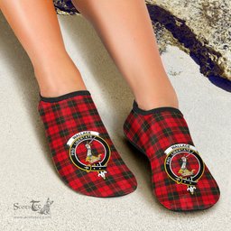 ScotsTee Shop Scottish Wallace Weathered Clan Crest Tartan Men and Women a Slip On Barefoot Quick-Dry Beach Aqua Yoga Water Shoes