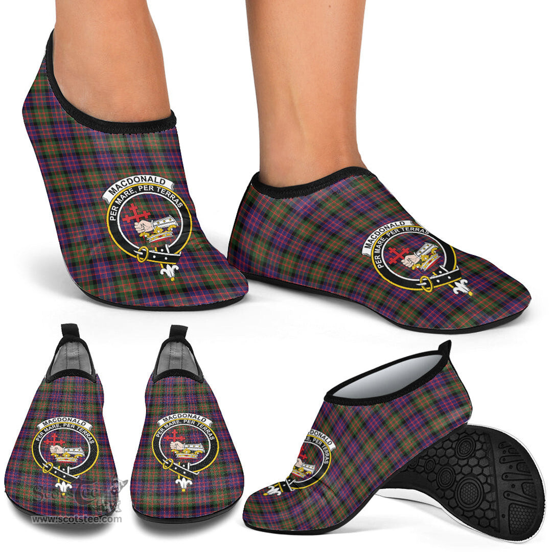 ScotsTee Shop Scottish MacDonald Modern Clan Crest Tartan Men and Women a Slip On Barefoot Quick-Dry Beach Aqua Yoga Water Shoes