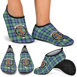 ScotsTee Shop Scottish Sutherland Old Ancient Clan Crest Tartan Men and Women a Slip On Barefoot Quick-Dry Beach Aqua Yoga Water Shoes