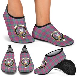ScotsTee Shop Scottish Lindsay Ancient Clan Crest Tartan Men and Women a Slip On Barefoot Quick-Dry Beach Aqua Yoga Water Shoes