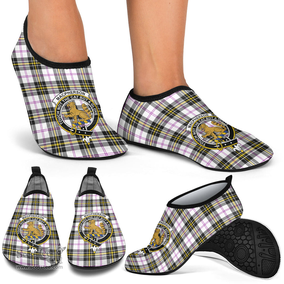 ScotsTee Shop Scottish MacPherson Dress Modern Clan Crest Tartan Men and Women a Slip On Barefoot Quick-Dry Beach Aqua Yoga Water Shoes