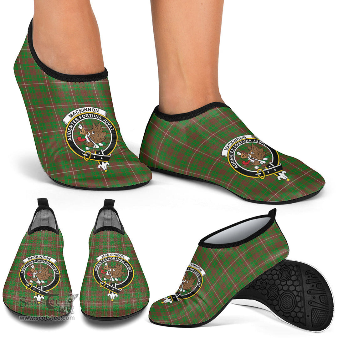ScotsTee Shop Scottish MacKinnon Hunting Modern Clan Crest Tartan Men and Women a Slip On Barefoot Quick-Dry Beach Aqua Yoga Water Shoes