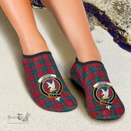 ScotsTee Shop Scottish Lindsay Modern Clan Crest Tartan Men and Women a Slip On Barefoot Quick-Dry Beach Aqua Yoga Water Shoes
