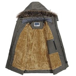 ScotsTee Shop Scottish Fraser Hunting Modern Clan Crest Scottish Thistle Tartan Faux Fur Hooded Parka Jacket