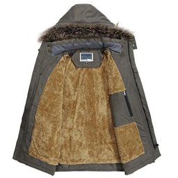 ScotsTee Shop Scottish Flower Of Scotland Clan Tartan Scratch Tartan Faux Fur Hooded Parka Jacket