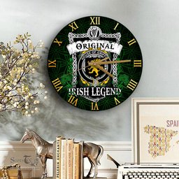 ScotsTee Shop Irish House of GRIFFIN Coat of Arms Family Crest Ireland Wooden Wall Clock Original Irish Legend Wall Clocks