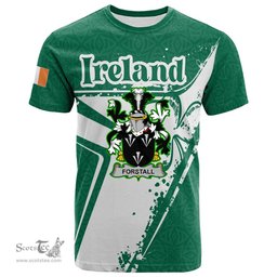 ScotsTee Shop Irish Domvile Coat of Arms Irish Celtic Shamrock T Shirt Add Your Text Personalized T Shirt