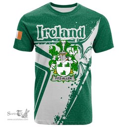 ScotsTee Shop Irish House of BLAKE Coat of Arms Irish Celtic Shamrock T Shirt Add Your Text Personalized T Shirt