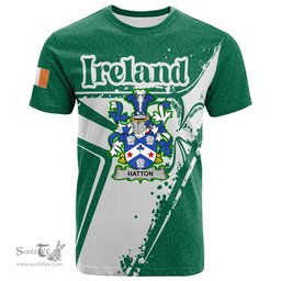 ScotsTee Shop Irish Fyan or Faghan Coat of Arms Irish Celtic Shamrock T Shirt Add Your Text Personalized T Shirt