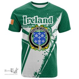 ScotsTee Shop Irish Greene Coat of Arms Irish Celtic Shamrock T Shirt Add Your Text Personalized T Shirt