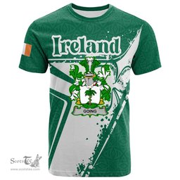 ScotsTee Shop Irish Fallon or O Fallon Coat of Arms Irish Celtic Shamrock T Shirt Add Your Text Personalized T Shirt