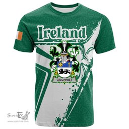ScotsTee Shop Irish Erskine Coat of Arms Irish Celtic Shamrock T Shirt Add Your Text Personalized T Shirt