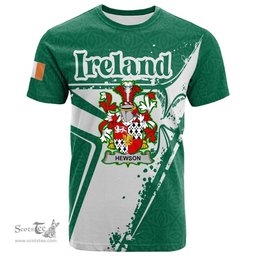 ScotsTee Shop Irish Gernon or Garland Coat of Arms Irish Celtic Shamrock T Shirt Add Your Text Personalized T Shirt