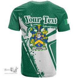 ScotsTee Shop Irish Gough Coat of Arms Irish Celtic Shamrock T Shirt Add Your Text Personalized T Shirt