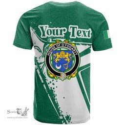 ScotsTee Shop Irish House of O FOGARTY Coat of Arms Irish Celtic Shamrock T Shirt Add Your Text Personalized T Shirt