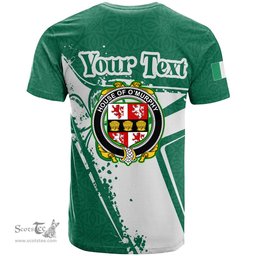 ScotsTee Shop Irish House of O MURPHY Muskerry Coat of Arms Irish Celtic Shamrock T Shirt Add Your Text Personalized T Shirt
