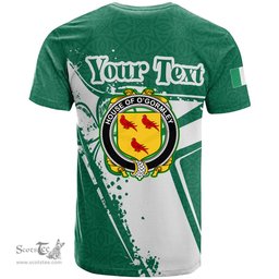 ScotsTee Shop Irish House of O GORMLEY Coat of Arms Irish Celtic Shamrock T Shirt Add Your Text Personalized T Shirt