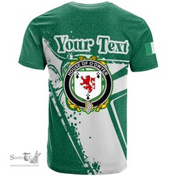 ScotsTee Shop Irish House of O DWYER Coat of Arms Irish Celtic Shamrock T Shirt Add Your Text Personalized T Shirt